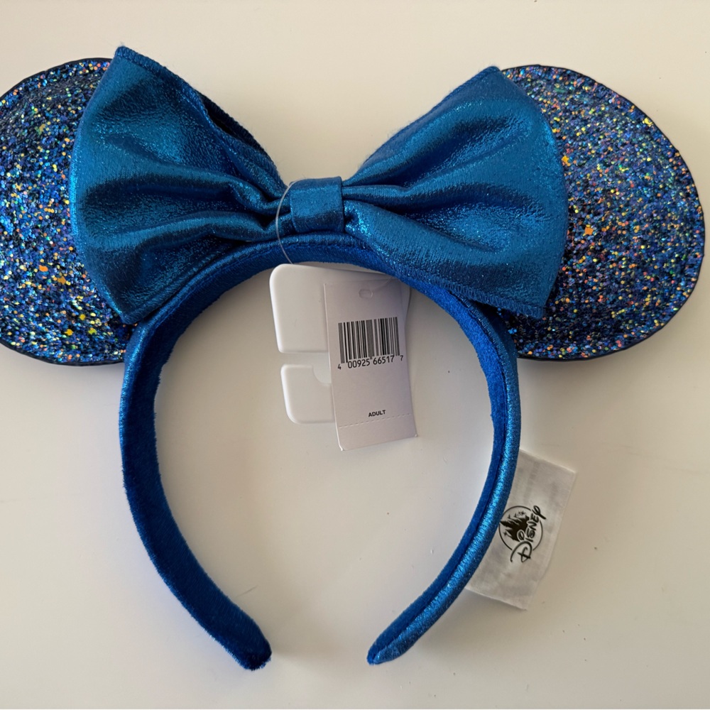 Disney Glittery Blue Minnie Mouse Headband